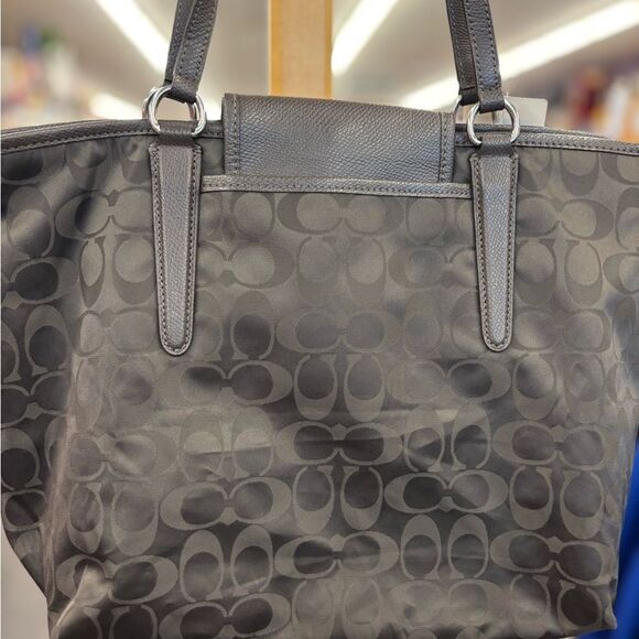 Coach Ward Signature Brown Tote - Picture 5 of 7